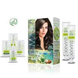 Maxx Deluxe Natural Beauty Saç Boyası 3.0 Koyu Kahve - Thumbnail