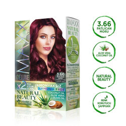 Maxx Deluxe Natural Beauty Saç Boyası 3.66 Patlıcan Moru - Thumbnail