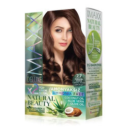 Maxx Deluxe Natural Beauty Saç Boyası 7.7 Karamel Kahve - Thumbnail