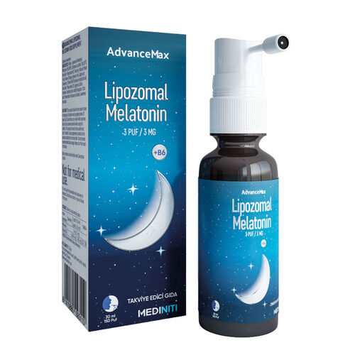 Mediniti AdvanceMax Lipozomal Melatonin Sprey + B6 30 ml