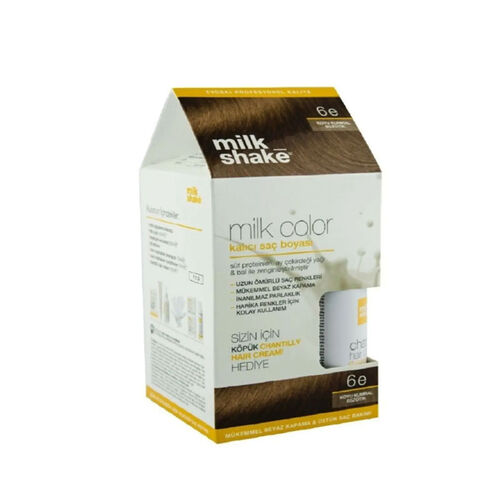 Milk Shake Milk Color Kalıcı Saç Boyası 6 E - Koyu Kumral Egzotik - KÖPÜK HEDİYE