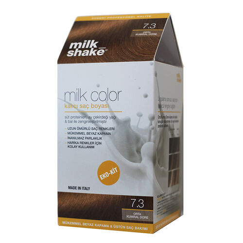 Milk Shake Milk Color Kalıcı Saç Boyası 7.3 - Orta Kumral Dore - EKO KİT