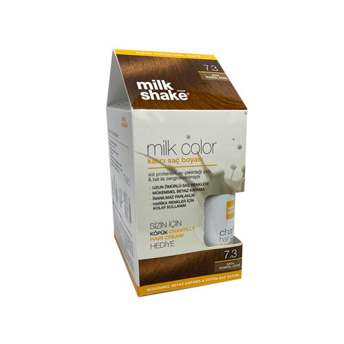 Milk Shake Milk Color Kalıcı Saç Boyası 7.3 - Orta Kumral Dore - KÖPÜK HEDİYE
