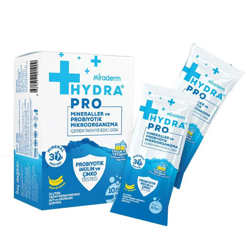Miraderm Hydra Pro Mineral ve Probiyotik 10 Saşe Form