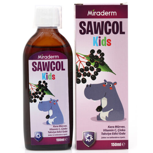 Miraderm Sawcol Kids Takviye Edici Gıda 150 ml 