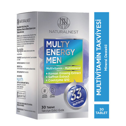 Naturalnest Multi Energy Men 2x30 Tablet