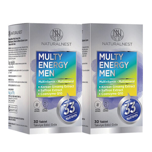 Naturalnest Multi Energy Men 2x30 Tablet