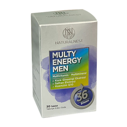 Naturalnest Multi Energy Men Takviye Edici Gıda 30 Tablet