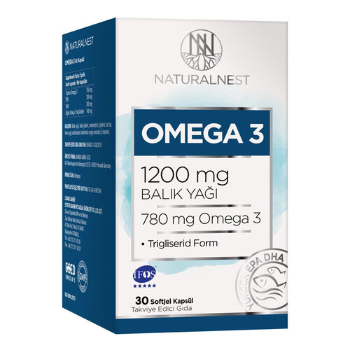 Naturalnest Omega 3 1200 Mg 30 Kapsül