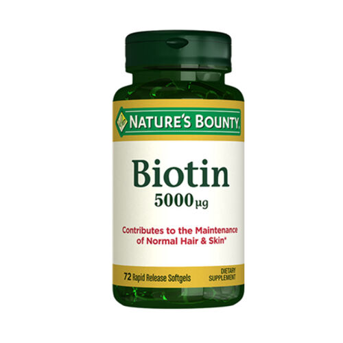 Natures Bounty Biotin 5000 mcg Takviye Edici Gıda 72 Kapsül