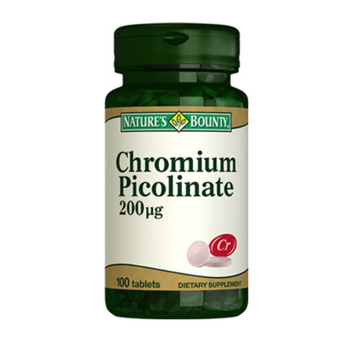 Natures Bounty Chromium Picolinate 200 mcg Takviye Edici Gıda 100 Tablet