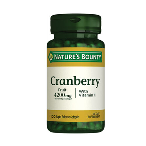 Natures Bounty Cranberry With Vitamin C Takviye Edici Gıda 100 Jelatin Kapsül