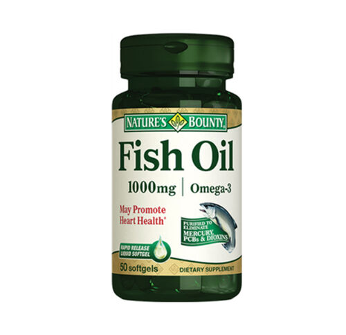 Natures Bounty Fish Oil 1000 mg Omega 3 Takviye Edici Gıda 50 kapsül