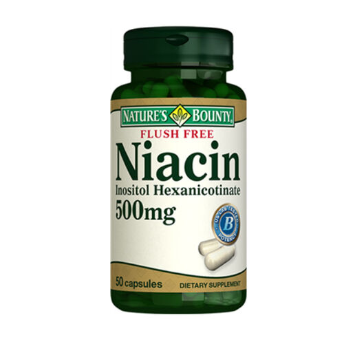 Natures Bounty Flush Free Niacin 500 mg Takviye Edici Gıda 50 Kapsül