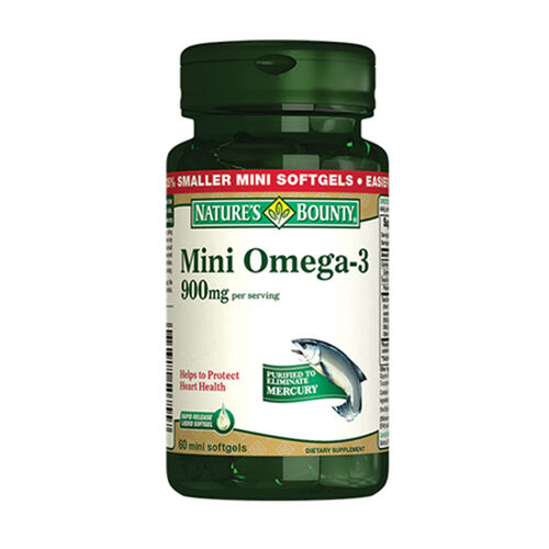 Natures Bounty Omega 3 Mini 900 mg Takviye Edici Gıda 60 Kapsül