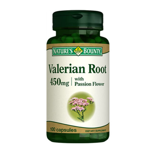 Natures Bounty Valerian Root 450 mg with Passion Flower Takviye Edici Gıda 100 Kapsül