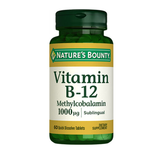 Natures Bounty Vitamin B-12 Methylcobalamin 1000 mcg Takviye Edici Gıda 60 tablet