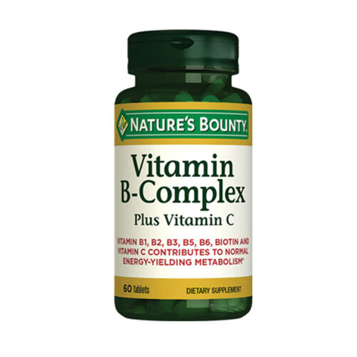 Natures Bounty Vitamin B-Complex Plus Takviye Edici Gıda 60 Tablet
