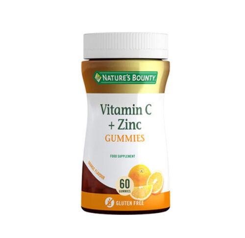 Natures Bounty Vitamin C + Zinc Gummies Takviye Edici Gıda 60 Çiğnenebilir form