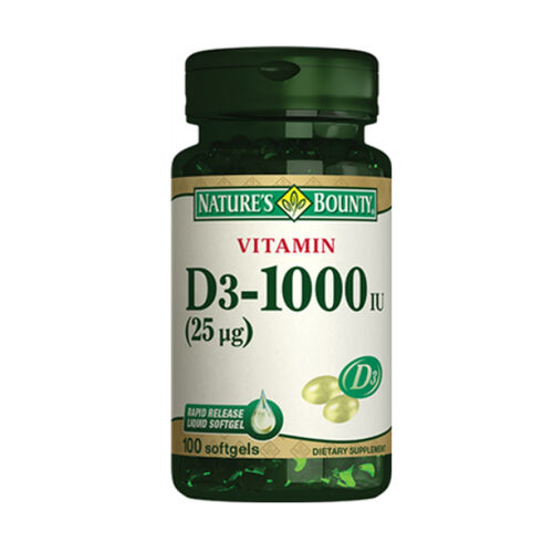Natures Bounty Vitamin D3-1000 IU 100 Yumuşak Jelatin Kapsül