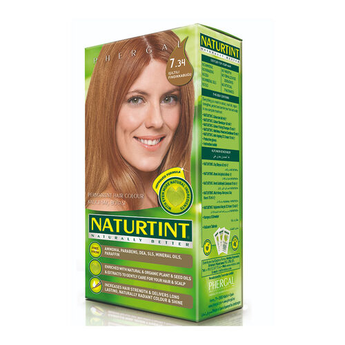 Naturtint Organik Kalıcı Saç Boyası 7.34 - Işıltılı Fındık Kabuğu