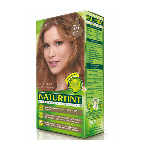 Naturtint Organik Kalıcı Saç Boyası 7G - Altın Sarı