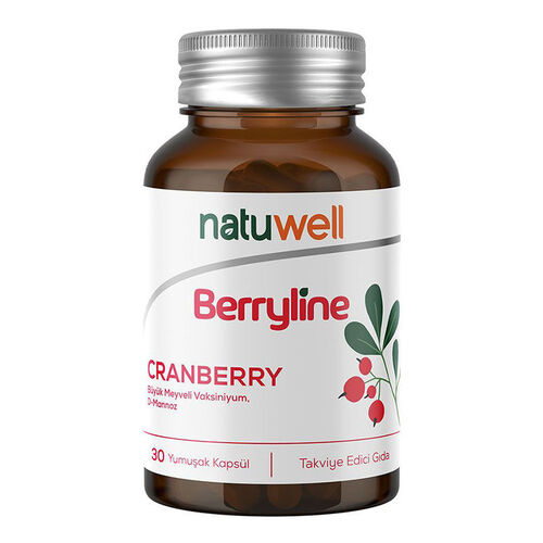 Natuwell Berryline Cranberry 30 Yumuşak Kapsül