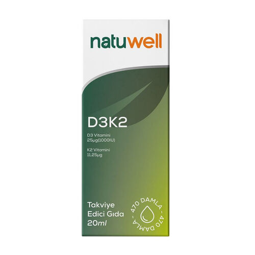 Natuwell D3K2 Damla 20 ml
