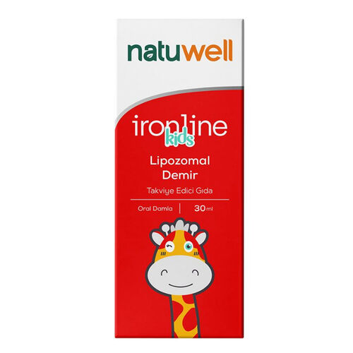 Natuwell Ironline Kids Lipozomal Demir İçeren Sıvı Takviye Edici Gıda 30 ml