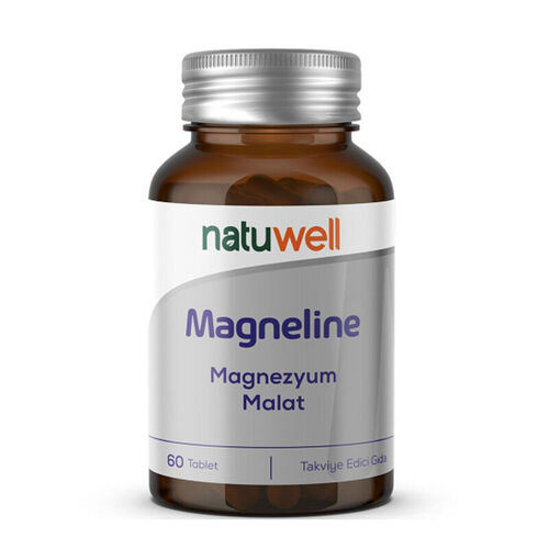 Natuwell Magneline Magnezyum Malat İçerikli Takviye Edici Gıda 60 Tablet