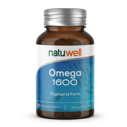 Natuwell Omega 1600 Takviye Edici Gıda 30 Yumuşak Kapsül