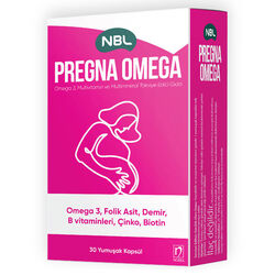 NBL Pregna Omega3,Multivitamin ve Multimineral 30 Yumuşak Kapsül - Thumbnail