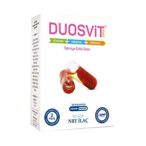 Nbt İlaç Duosvit DHA Takviye Edici Gıda 30 Kapsül