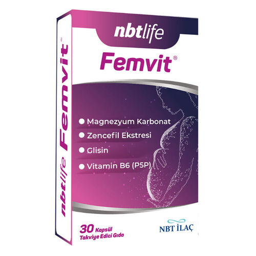 NBT Life Femvit Takviye Edici Gıda 30 Kapsül