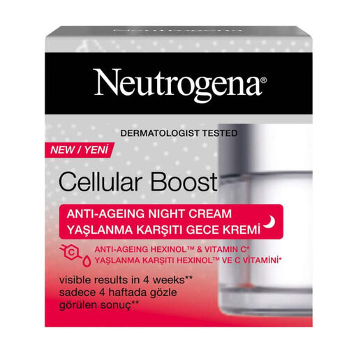 Neutrogena Cellular Boost Yaşlanma Karşıtı Gece Kremi 50 ml