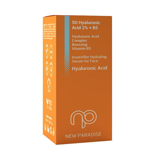 New Paradise Hyaluronic Acid 2% + B5 Nemlendirici Yüz Bakım Serumu 30 ml