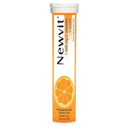 Newvit 1.000 mg C Vitamini İçeren Takviye Edici Gıda 20 Tablet