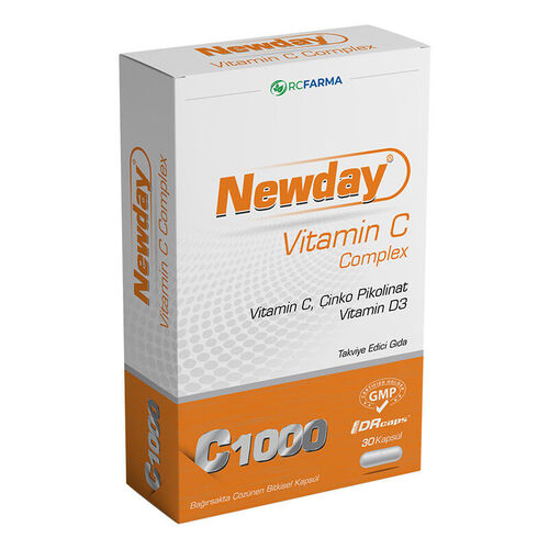 Newvit Newday Vitamin C Complex 30 Kapsül