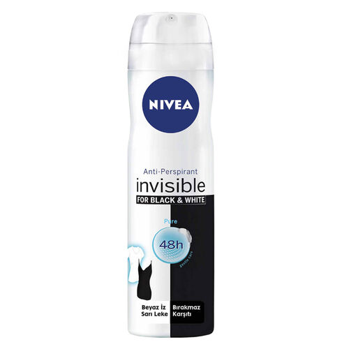 Nivea İnvisible For Black-White Deodorant 150ml -Pure