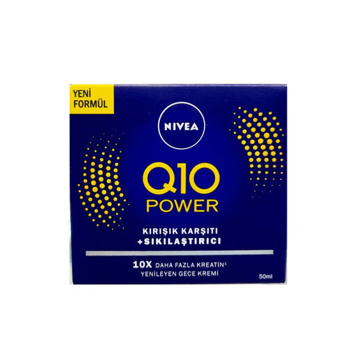 Nivea Q10 Power Kırıışıklık Karşıtı ve Sıkılaştırıcı Gece Kremi 50 ml