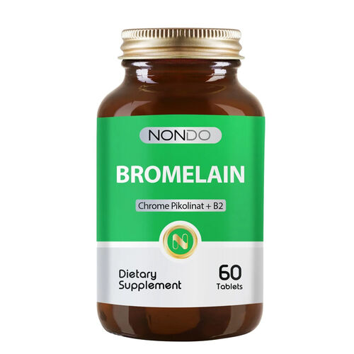 Nondo Vitamins Bromelain 750 mg Takviye Edici Gıda 60 Tablet