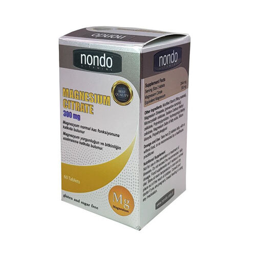 Nondo Vitamins Magnesium Citrate 60 Tablet