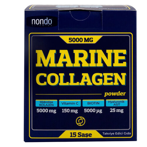 Nondo Vitamins Marine Collagen Takviye Edici Gıda 15 Saşe