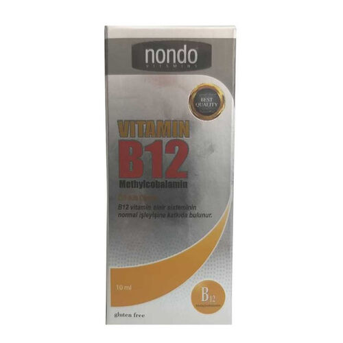 Nondo Vitamins Vitamin B12 Methylcobalamin Damla 10 ml