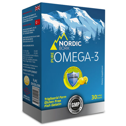 Nordic Bork Omega-3 İçeren Takviye Edici Gıda 30 Kapsül