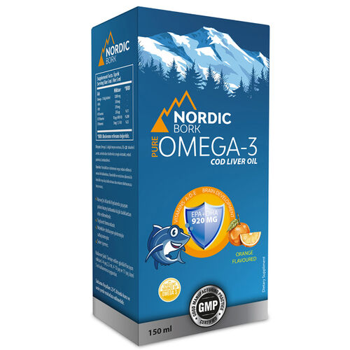 Nordic Bork Omega-3 Takviye Edici Şurup 150 ml