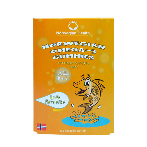 Norwegian Health Omega 3 Gummies Takviye Edici Gıda 2x30 Jel Form