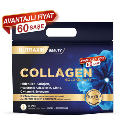 Nutraxin Collagen Gold Quality Hidrolize Kolajen 60 Saşe