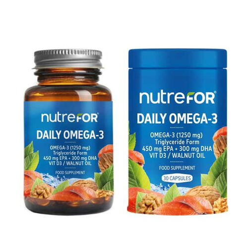 Nutrefor Daily Omega-3 Takviye Edici Gıda 30 Kapsül