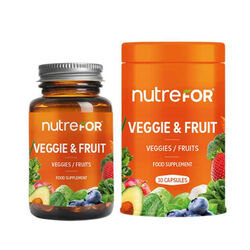 Nutrefor Veggie - Fruit Takviye Edici Gıda 30 Kapsül - Thumbnail